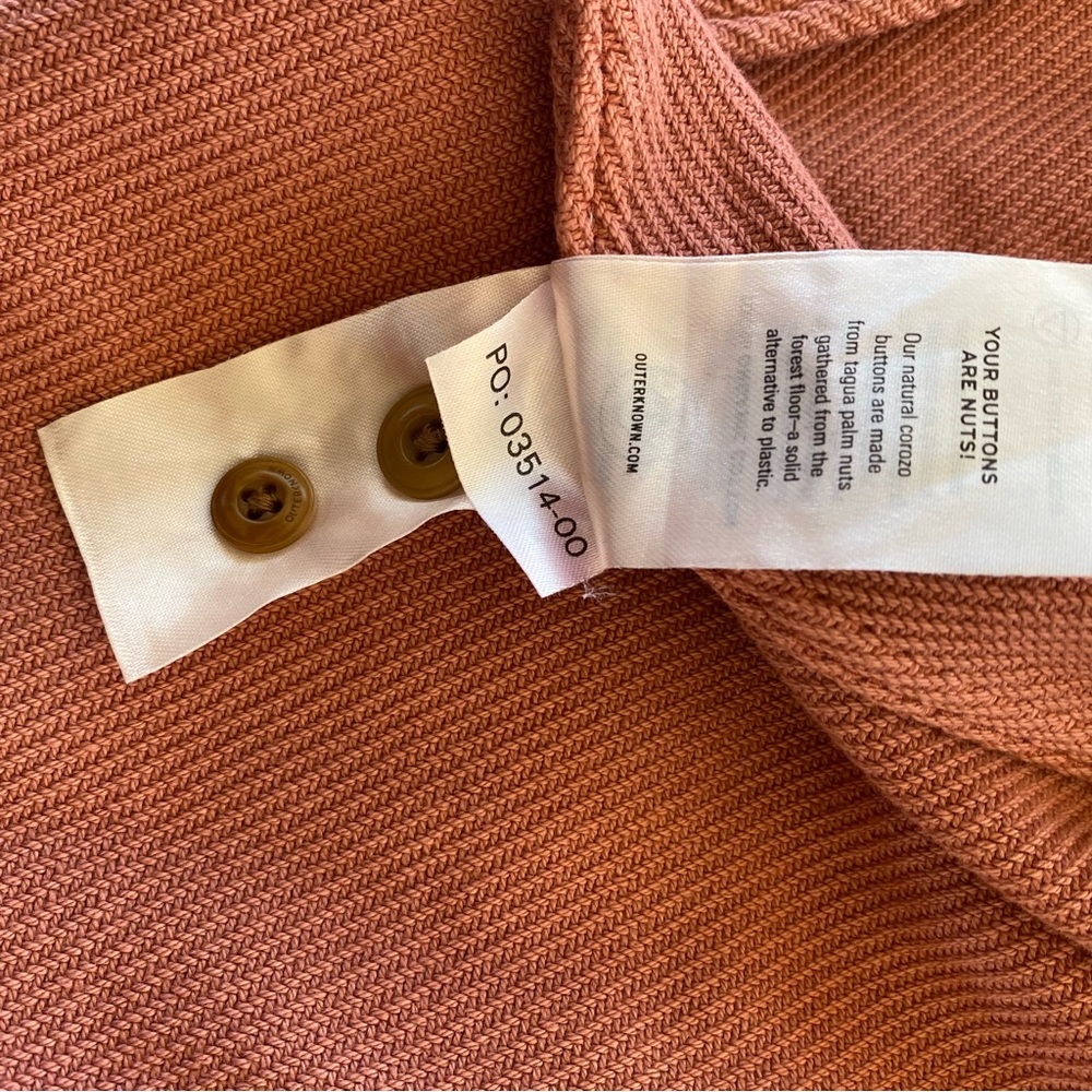 Outerknown Blanket Shirt Peach Button Down Shirt - Picture 8 of 12